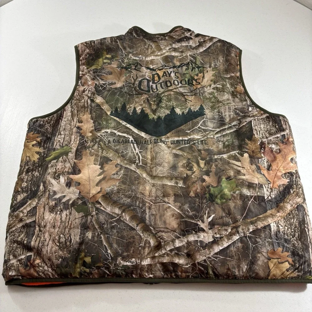 RedHead Bass Pro Shops Men's XXL Hunting Vest Reversible True Timber Kanati Camo